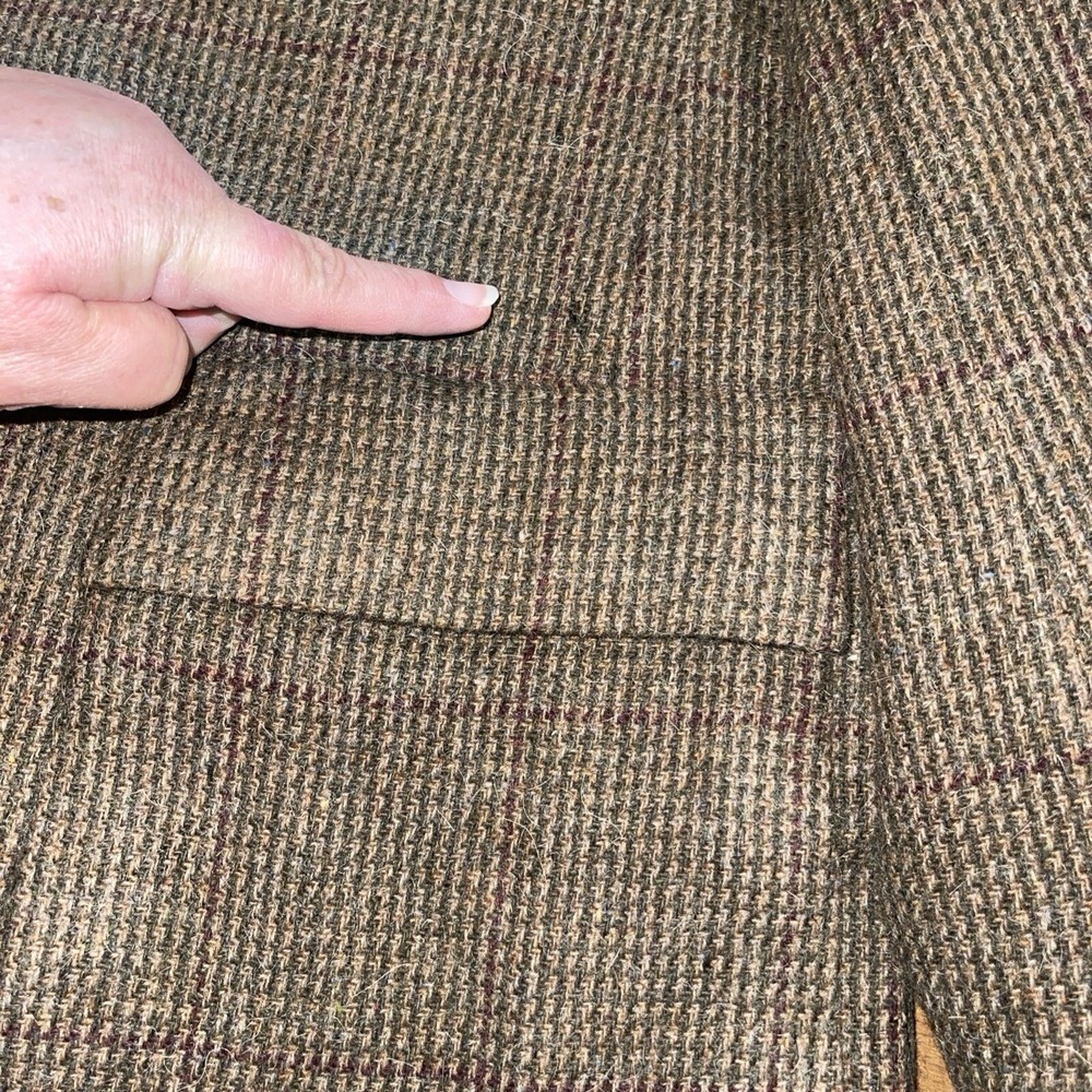 Polo Ralph Lauren Blazer Men 44R Brown Alpaca Wool Leather Knot Buttons Jacket - Picture 6 of 13
